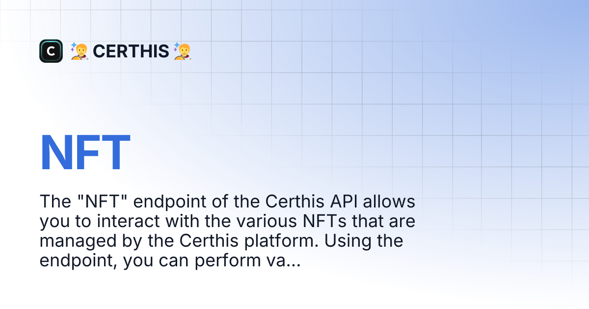 NFT | 🧑‍🚀 CERTHIS 🧑‍🚀
